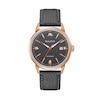 Thumbnail Image 1 of Men's Bulova Frank Sinatra 'Summer Wind' Collection Rose-Tone Strap Watch with Grey Dial (Model: 97B206)