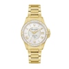 Thumbnail Image 1 of Ladies' Bulova Marine Star 1/10 CT. T.W. Diamond Gold-Tone Watch with Mother-of-Pearl Dial (Model: 98R294)