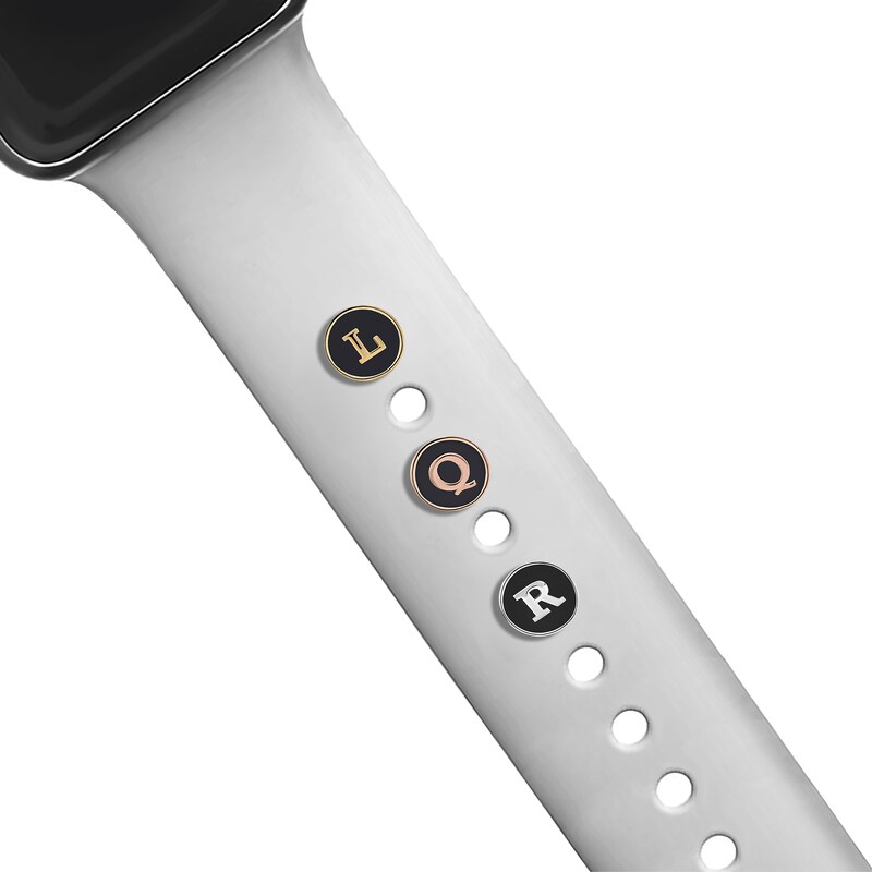 Smart Watch Charms by Zales Typewriter Letter R in Sterling Silver