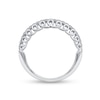 Thumbnail Image 1 of 1/4 CT. T.W. Diamond Spiral Vintage-Style Anniversary Band in 10K White Gold