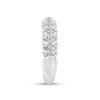 Thumbnail Image 2 of 1/4 CT. T.W. Diamond Spiral Vintage-Style Anniversary Band in 10K White Gold
