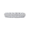 Thumbnail Image 3 of 1/4 CT. T.W. Diamond Spiral Vintage-Style Anniversary Band in 10K White Gold
