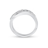 Thumbnail Image 1 of 1/3 CT. T.W. Diamond Wave Anniversary Band in 10K White Gold