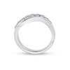 Thumbnail Image 1 of 1/3 CT. T.W. Diamond Wave Anniversary Band in 10K White Gold