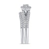 Thumbnail Image 2 of 1/2 CT. T.W. Diamond Frame Split Shank Bridal Set in 10K White Gold