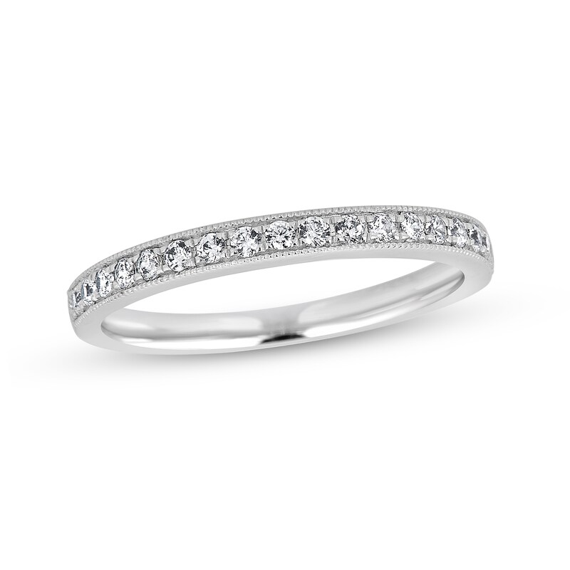 Main Image 5 of 1 CT. T.W. Diamond Scallop Edge Frame Bridal Set in 14K White Gold