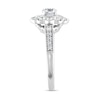 Thumbnail Image 2 of 7/8 CT. T.W. Diamond Frame Half-and-Half Engagement Ring in 14K White Gold