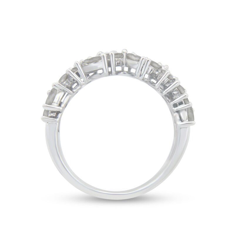 2 CT. T.W. Multi-Diamond Anniversary Band in 14K White Gold