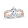 Thumbnail Image 0 of 1-1/3 CT. T.W. Diamond Crossover Split Shank Engagement Ring in 14K Two-Tone Gold