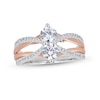 Thumbnail Image 1 of 1-1/3 CT. T.W. Diamond Crossover Split Shank Engagement Ring in 14K Two-Tone Gold