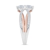 Thumbnail Image 1 of 1-1/3 CT. T.W. Diamond Crossover Split Shank Engagement Ring in 14K Two-Tone Gold