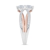 Thumbnail Image 2 of 1-1/3 CT. T.W. Diamond Crossover Split Shank Engagement Ring in 14K Two-Tone Gold
