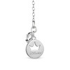 Thumbnail Image 2 of Enchanted Disney Cinderella Quartz and 1/10 CT. T.W. Diamond Stepsister Pendant in Sterling Silver and 10K Gold - 19"