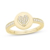 Thumbnail Image 0 of 1/5 CT. T.W. Heart-Shaped Multi-Diamond Disc Ring in 10K Gold