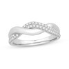Thumbnail Image 1 of 1/4 CT. T.W. Diamond Braid Ring in 10K White Gold