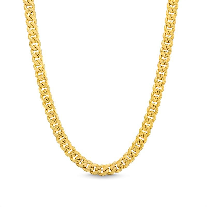Main Image 1 of 4.5mm Cuban Curb Chain Necklace in Hollow 10K Gold - 18"