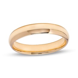 4.0mm Low Dome Comfort-Fit Wedding Band in 10K Gold