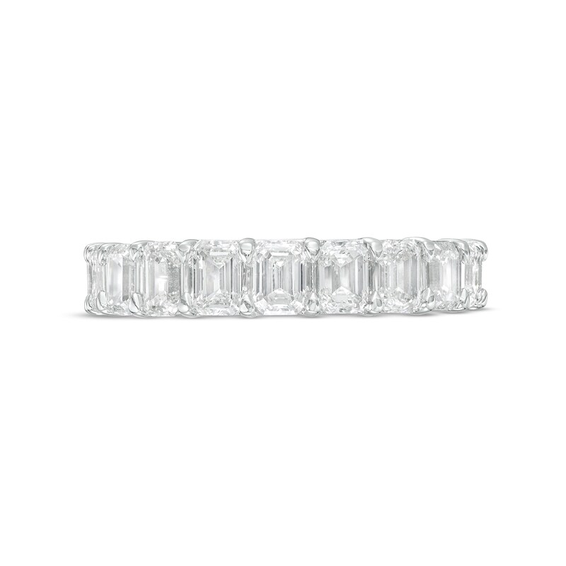 Main Image 4 of 1-3/4 CT. T.W. Certified Emerald-Cut Diamond Anniversary Band in 14K White Gold (I/SI2)