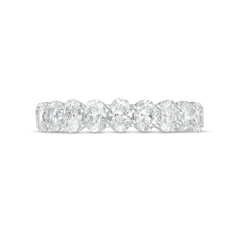 Main Image 4 of 1-3/4 CT. T.W. Certified Oval Diamond Anniversary Band in 14K White Gold (I/SI2)