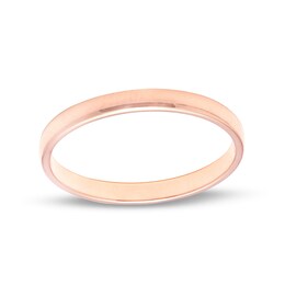 2.0mm Dome Comfort-Fit Wedding Band in 10K Rose Gold - Size 7