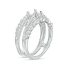 Thumbnail Image 2 of 1/2 CT. T.W. Diamond Double Row Solitaire Enhancer in 14K White Gold