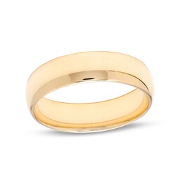 6.0mm Low Dome Comfort-Fit Wedding Band in 10K Gold