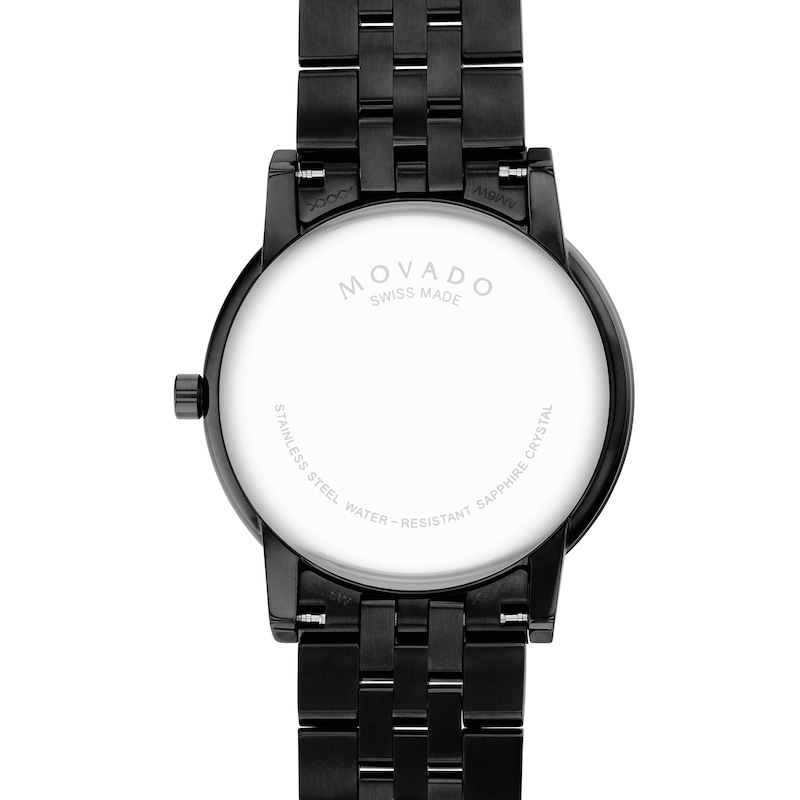 Main Image 3 of Men's Movado Museum® Classic Black PVD Watch with Black Dial (Model: 0607626)