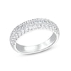 Thumbnail Image 0 of 1 CT. T.W. Certified Diamond Triple Row Band in 14K White Gold (I/SI2)