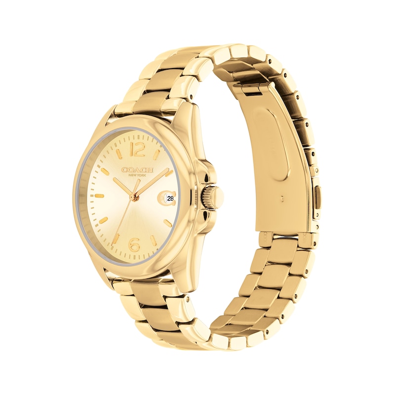 Main Image 2 of Ladies' Coach Greyson Gold-Tone IP Watch with Gold-Tone Sunray Dial (Model: 14503911)