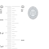 Thumbnail Image 2 of 1/4 CT. T.W. Diamond Oval-Shaped Frame Stud Earrings in 10K White Gold