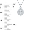 Thumbnail Image 2 of 1/10 CT. T.W. Diamond Frame Pendant in 10K White Gold