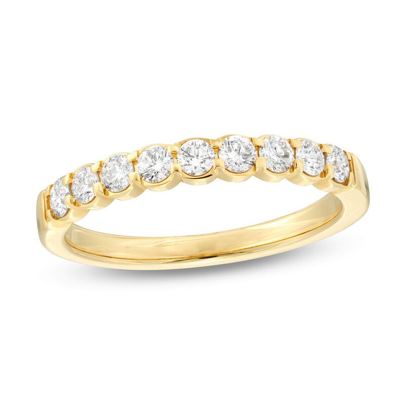 Main Image 1 of 1/2 CT. T.W. Diamond Nine Stone Anniversary Band in 14K Gold
