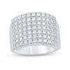 Thumbnail Image 0 of 1-1/2 CT. T.W. Diamond Multi-Row Anniversary Band in 10K White Gold