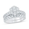 Thumbnail Image 1 of 2 CT. T.W Multi-Diamond Flower Bridal Set in 14K White Gold
