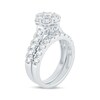 Thumbnail Image 2 of 2 CT. T.W Multi-Diamond Flower Bridal Set in 14K White Gold