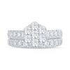 Thumbnail Image 3 of 2 CT. T.W Multi-Diamond Flower Bridal Set in 14K White Gold