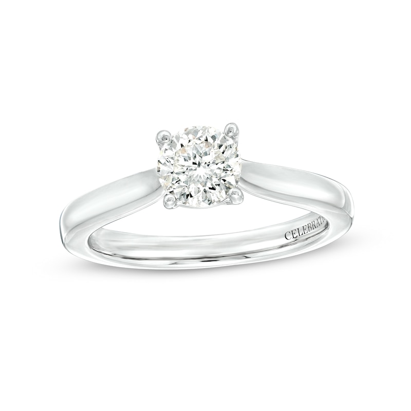 Main Image 1 of Celebration Infinite™ 1 CT. Certified Diamond Solitaire Engagement Ring in 14K White Gold (I/SI2)