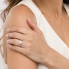 Thumbnail Image 2 of Celebration Infinite™ 3/4 CT. T.W. Certified Diamond Double Frame Engagement Ring in 14K White Gold (I/SI2)