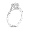 Thumbnail Image 3 of Celebration Infinite™ 1 CT. T.W. Certified Diamond Cushion-Shaped Frame Engagement Ring in 14K White Gold (I/SI2)