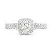 Thumbnail Image 4 of Celebration Infinite™ 1 CT. T.W. Certified Diamond Cushion-Shaped Frame Engagement Ring in 14K White Gold (I/SI2)