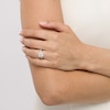 Thumbnail Image 2 of Celebration Infinite™ 1-5/8 CT. T.W. Certified Cushion-Cut Diamond Frame Engagement Ring in 14K White Gold (I/SI2)