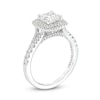 Thumbnail Image 3 of Celebration Infinite™ 1-5/8 CT. T.W. Certified Cushion-Cut Diamond Frame Engagement Ring in 14K White Gold (I/SI2)