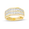 Thumbnail Image 1 of 1-1/2 CT. T.W. Diamond Double Row Wedding Band in 10K Gold