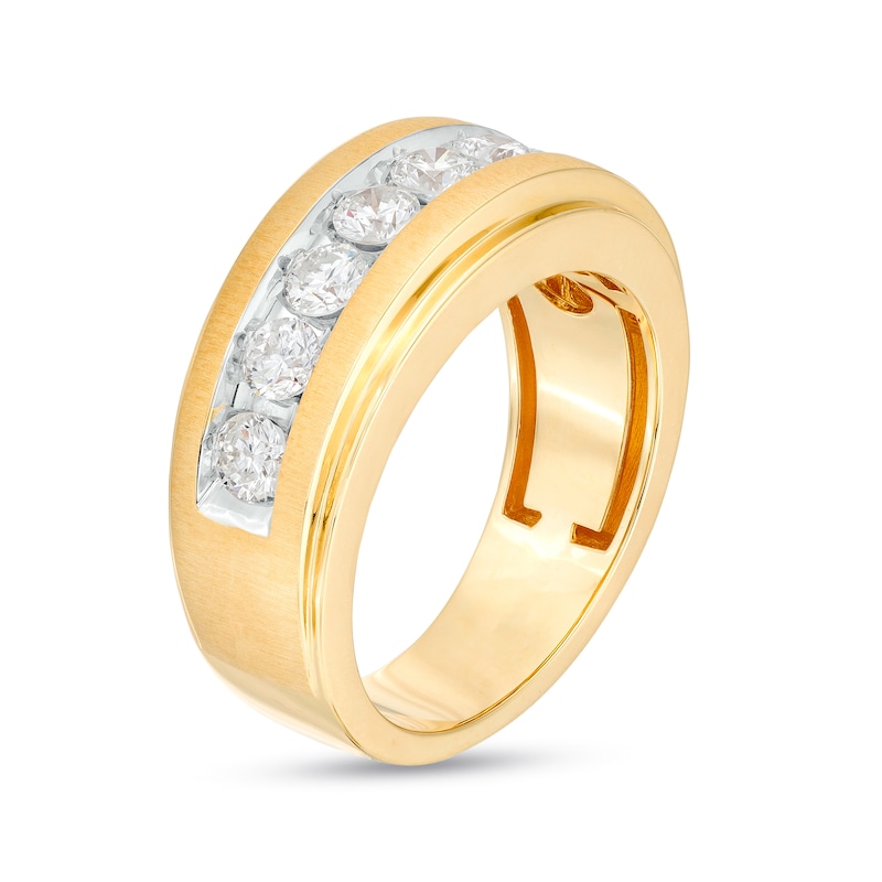 Main Image 3 of 1-1/2 CT. T.W. Diamond Nine Stone Wedding Band in 10K Gold