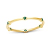 Thumbnail Image 1 of Emerald Six Stone Station Eternity Band in 14K Gold
