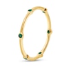 Thumbnail Image 2 of Emerald Six Stone Station Eternity Band in 14K Gold