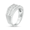 Thumbnail Image 2 of 1-1/2 CT. T.W. Diamond Double Row Wedding Band in 10K White Gold