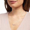 Thumbnail Image 2 of 1/6 CT. T.W. Diamond "Mama" Heart Necklace in 10K Gold