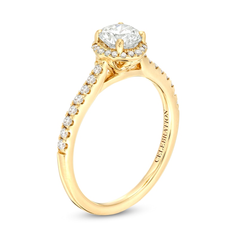 Main Image 3 of Celebration Infinite™ 1 CT. T.W. Certified Diamond Frame Engagement Ring in 14K Gold (I/SI2)