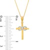Thumbnail Image 3 of 1/20 CT. T.W. Diamond Infinity Cross Pendant in 10K Gold